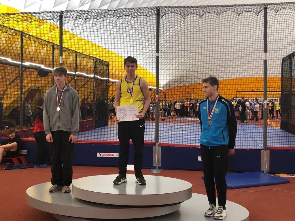 KP jednotlivců v hale - Jakub Lenoch 3. místo na 60 m - Praha 22. 1. 2023