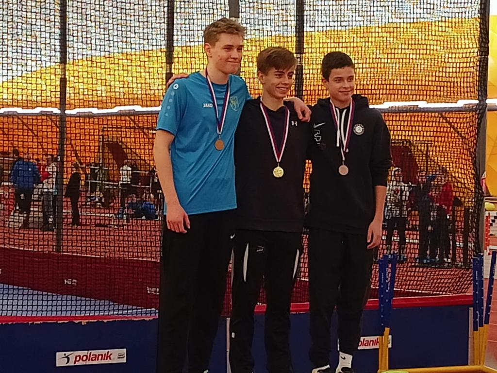 KP jednotlivců v hale - Jakub Lenoch 2. místo na 60 m/př. - Praha 22. 1. 2023