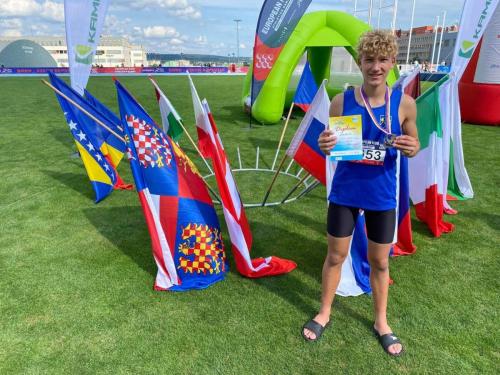Dominik Zajac 1. místo (oštěp) EKAG 2022