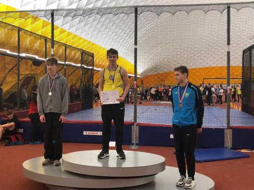 KP jednotlivců v hale - Jakub Lenoch 3. místo na 60 m - Praha 22. 1. 2023