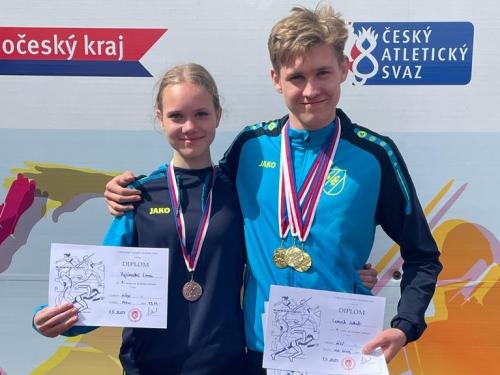 Krajský přebor Středočeského kraje staršího žactva - Ema Vyšínská a Jakub Lenoch - Kolín 7. 5. 2023
