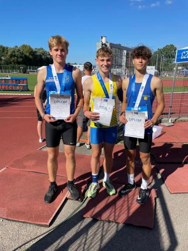 Jakub Lenoch MČR žáků 2023 (Břeclav) - 3. místo 100 m/př.
