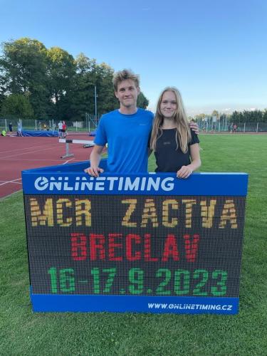 Jakub Lenoch a Ema Vyšínská na MČR žáků 2023 - Břeclav